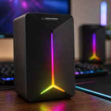 ESPERANZA USB SPEAKERS 2.0 LED RAINBOW FREVO EGS105 ESPERANZA USB SPEAKERS 2.0 LED RAINBOW FREVO EGS105