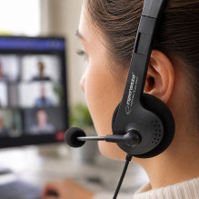 Esperanza EH102 headphones / headset Wired Head-band Calls / Music Black Esperanza EH102 headphones / headset Wired Head-band Calls / Music Black