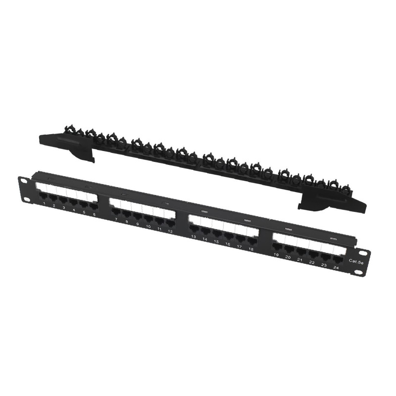 Patch panel 19" CAT6 UTP 24 ports (Patch panel)