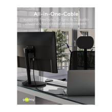 Goobay Plus DisplayPort 2.0 / 2.1 Kabel, 16K @ 60Hz, 80 Gbit / s (grau, 3 Meter) Goobay Plus DisplayPort 2.0 / 2.1 Kabel, 16K @ 60Hz, 80 Gbit / s (grau, 3 Meter)