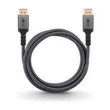 Goobay Plus DisplayPort 2.0 / 2.1 Kabel, 16K @ 60Hz, 80 Gbit / s (grau, 3 Meter) Goobay Plus DisplayPort 2.0 / 2.1 Kabel, 16K @ 60Hz, 80 Gbit / s (grau, 3 Meter)