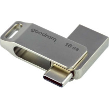 „Goodram“ 16 GB ODA3 USB-A / USB-C 3.2 sidabrinė „Goodram“ 16 GB ODA3 USB-A / USB-C 3.2 sidabrinė