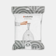 brabantia BRABANTIA maišeliai H 50-60L (pak. 40gab .) baltas 138744 brabantia BRABANTIA maišeliai H 50-60L (pak. 40gab .) baltas 138744