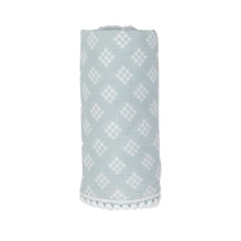 lodger Lodger Swaddle Tribe Muslin kokvilnas autiņš 120x120 cm Ice Srautas SWT 105
