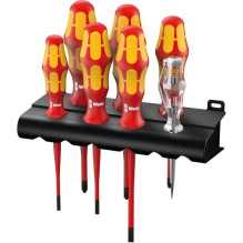 Wera Wera 160 iS / 7 rack screwdriver set - Kraftform Plus + voltage tester Wera Wera 160 iS / 7 rack screwdriver set - Kraftform Plus + voltage tester