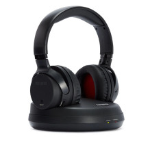 Aiwa Aiwa WHF-880 Belaidės stereofoninės TV RF ausinės su įkrovimo stotele, juodos Aiwa Aiwa WHF-880 Belaidės stereofoninės TV RF ausinės su įkrovimo stotele, juodos