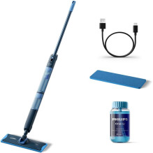 Philips Philips Electric Mop XV5113 / 01 OneUp 5000 Series Cordless operating Operating time (max) 70 min Blue / Black Philips Philips Electric Mop XV5113 / 01 OneUp 5000 Series Cordless operating Operating time (max) 70 min Blue / Black