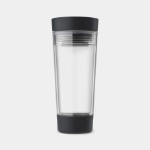 brabantia BRABANTIA „Make &amp; Take“ kelioninis arbatos puodelis 0,36 l, tamsiai pilkas 228766