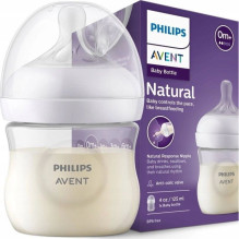 Philips Philips Avent Natural Buteliukas su reagavimu maitinimui 125 ml žindukas naujagimiui 0m + SCY900 / 01 Philips Philips Avent Natural Buteliukas su reagavimu maitinimui 125 ml žindukas naujagimiui 0m + SCY900 / 01