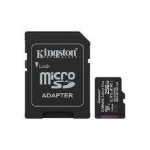 Kingston Kingston 256GB microSDXC Canvas Select Plus Gen3 150MB / s A1 Kortelė ir adapteris Kingston Kingston 256GB microSDXC Canvas Select Plus Gen3 150MB / s A1 Kortelė ir adapteris