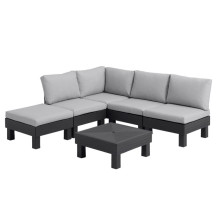 Keter Keter Darza mebelu komplekts Elements Full Set (5 Seater) peleks / gaisi peleks 8711245158006 Keter Keter Darza mebelu komplekts Elements Full Set (5 Seater) peleks / gaisi peleks 8711245158006