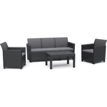 Keter Keter Darza mebelu komplekts Claire 5 Seater Set ar galdinu Orlando peleks 8711245154701 Keter Keter Darza mebelu komplekts Claire 5 Seater Set ar galdinu Orlando peleks 8711245154701