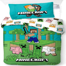product Bed Linen - Adult Size 140 x 200 cm - Minecraft Jungle Explore (1029465) (5714710021051)