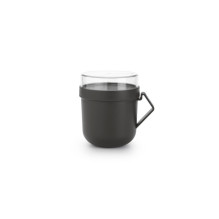 brabantia BRABANTIA Make & Take zupas kārba 0.6L dark grey 203824 brabantia BRABANTIA Make & Take zupas kārba 0.6L dark grey 203824