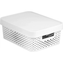 iLike Kaste caurumota ar vaku Infinity Perdirbta 11L 36x27x14cm balta 3253924753089 iLike Kaste caurumota ar vaku Infinity Perdirbta 11L 36x27x14cm balta 3253924753089