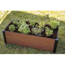 Keter Keter Klevas Trough apmalīte taisnstūra puķu dobei 106x52x32cm brūna 29209666