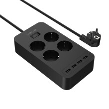 Brennenstuhl Brennenstuhl Ecolor surge protector power strip 4 sockets 1.5 m black (1153240006)