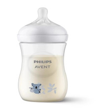 Philips Philips Avent Natural Maitinimo buteliukas su atsaku Koala 260 ml lėto srauto žindukas 1m + SCY903 Philips Philips Avent Natural Maitinimo buteliukas su atsaku Koala 260 ml lėto srauto žindukas 1m + SCY903