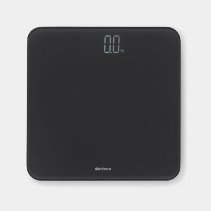 brabantia Brabantia 8710755280122 asmeninės svarstyklės Stačiakampės pilkos Elektroninės asmeninės svarstyklės