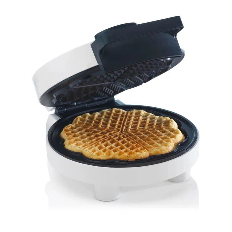 trebs Trebs širdies formos vaflių keptuvė 1000W balta