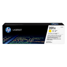 HP 201X didelės talpos geltona originali LaserJet tonerio kasetė HP 201X didelės talpos geltona originali LaserJet tonerio kasetė