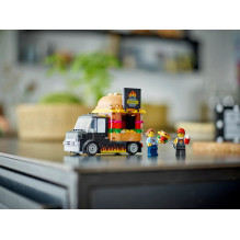 Konstruktorius - LEGO City 60404 Burgerių Furgonas 194 Detalės 2 Minifigūrėlės Konstruktorius - LEGO City 60404 Burgerių Furgonas 194 Detalės 2 Minifigūrėlės
