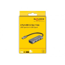 DELOCK 4 Port USB 3.2 Gen 1 Hub with USB Type-A Anschluss DELOCK 4 Port USB 3.2 Gen 1 Hub with USB Type-A Anschluss