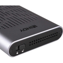 Lindy Enclosure with Clone Feature M.2 USB 3.2 Silver 43382 Lindy Enclosure with Clone Feature M.2 USB 3.2 Silver 43382