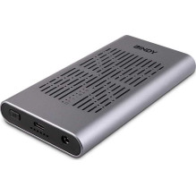 Lindy Enclosure with Clone Feature M.2 USB 3.2 Silver 43382 Lindy Enclosure with Clone Feature M.2 USB 3.2 Silver 43382