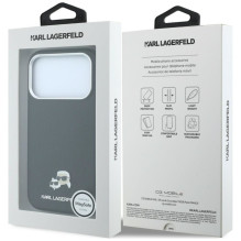 Karl Lagerfeld Karl Lagerfeld Grūdintos galvutės metalinės MagSafe Case skirtos iPhone 17 Pro / 18 Pro - juodos Karl Lagerfeld Karl Lagerfeld Grūdintos galvutės metalinės MagSafe Case skirtos iPhone 17 Pro / 18 Pro - juodos