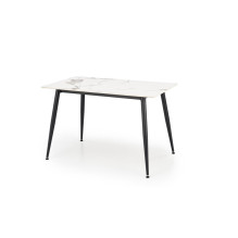 Virtuvinis stalas, baltas, 120 cm x 100 cm x 70 - 76 cm
