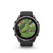 Garmin Fenix 9 Pro - 51mm Carbon Gray DLC Titanium with Black / Pebble Grey Silicone Band