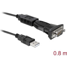 DeLOCK USB 2.0 adapteris, USB-A Stecker Seriell RS-232 Stecker (juodas, įskaitant 80cm ilgintuvą) DeLOCK USB 2.0 adapteris, USB-A Stecker Seriell RS-232 Stecker (juodas, įskaitant 80cm ilgintuvą)
