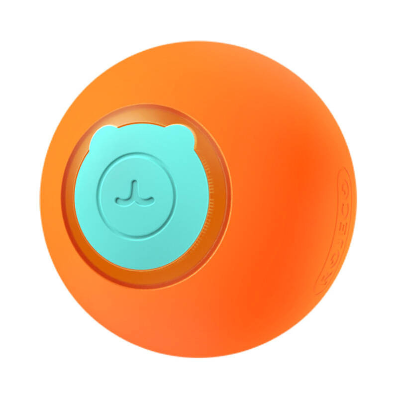 Žaislas - Rojeco Interactive Cat Ball (baterijomis maitinamas, 3 žaidimo režimai, oranžinė)