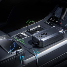 Užvedimo Įrenginys - Baseus C0120500 20 000 mAh 12 V 10 L Benzininiams Varikliams, 6 L Dyzeliniams Varikliams Su Laidais Užvedimo Įrenginys - Baseus C0120500 20 000 mAh 12 V 10 L Benzininiams Varikliams, 6 L Dyzeliniams Varikliams Su Laidais