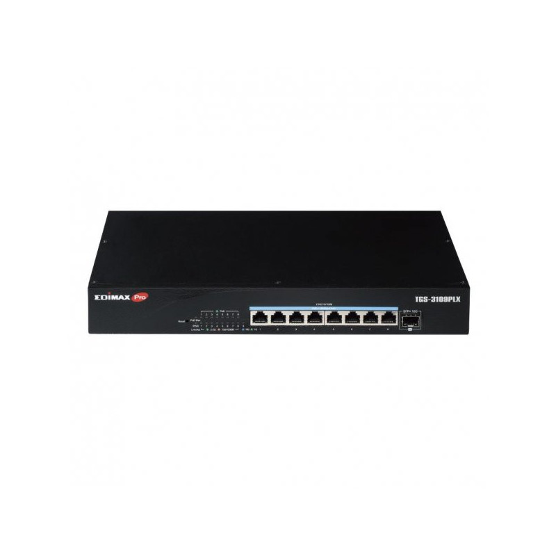 Edimax TGS-3109PLX 8 prievadų 2.5GbE internetinis išmanusis PoE++ jungiklis su 1 prievadu 10GbE SFP+