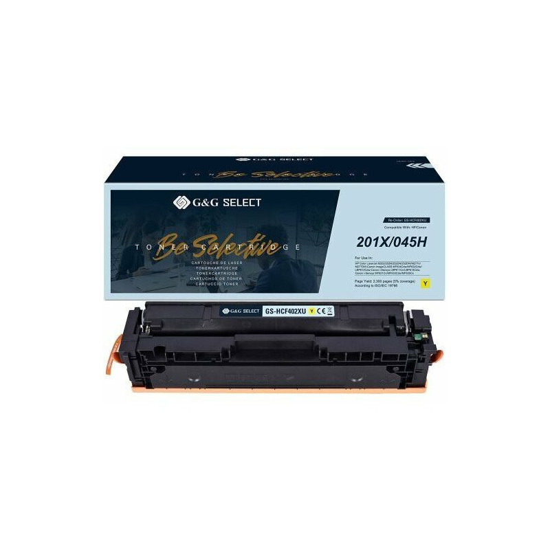Toner G&amp;G G&amp;G GS-HCF402XU kasetė su toneriu 1 vnt. Pakaitalas Yellow