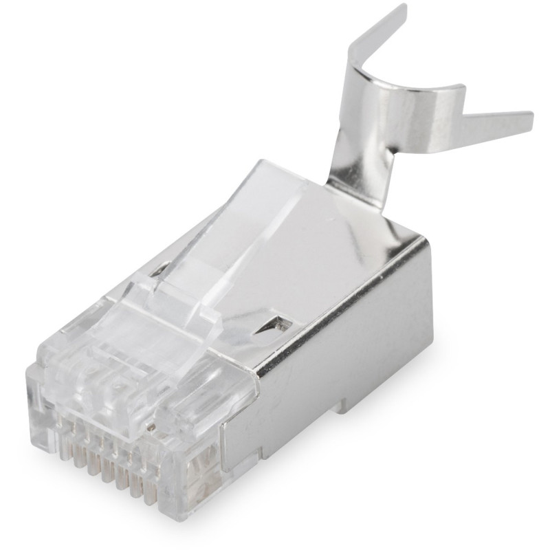 Modulinis kištukas CAT 6A apvaliam kabeliui, ekranuotas, 100 vnt. Digitus
