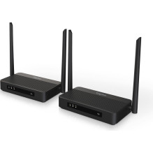 Przedłużacz / Extender HDMI bezprzewodowy z KVM do 100m , UHD 4K@60Hz , Audio , Niskie opóźnienie 16ms (Zestaw)