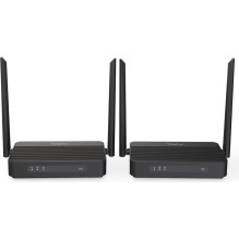 Przedłużacz / Extender HDMI bezprzewodowy z KVM do 100m , UHD 4K@60Hz , Audio , Niskie opóźnienie 16ms (Zestaw)
