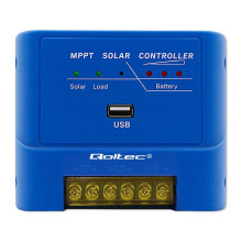 Qoltec 53671 Saulės energijos įkrovimo valdiklis MPPT 15A skirtas DC vartotojų maitinimui ir baterijų įkrovimui 12V / 24 Qoltec 53671 Saulės energijos įkrovimo valdiklis MPPT 15A skirtas DC vartotojų maitinimui ir baterijų įkrovimui 12V / 24