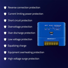 Qoltec 53671 Solar charge controller MPPT 15A for powering DC consumers and charging batteries 12V / 24V , LiFePO4 Qoltec 53671 Solar charge controller MPPT 15A for powering DC consumers and charging batteries 12V / 24V , LiFePO4