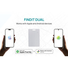 „XD Connects“ „FindIt Dual RCS“ piniginės sekiklis – „Apple Find My“ ir „Android Find Hub“ (kortelė) P301.6403