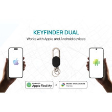 XD Connects Keyfinder Dual Key Tracker - Apple &amp; Android Find (P301.1601)