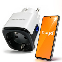 Qoltec 52710 Smart Wi Google Fi lizdas 16A, laikmatis, energijos skaitiklis, Tuya, Smart Life, Amazon Alexaant Qoltec 52710 Smart Wi Google Fi lizdas 16A, laikmatis, energijos skaitiklis, Tuya, Smart Life, Amazon Alexaant