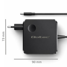 Qoltec 51778 GaN 65W charger , 5-21V , 3-3.25A , USB-C PD PPS