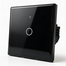 Qoltec 52711 Smart Touch 1-Gang Šviesa Switch, Wi-Fi, laikmatis, Tuya, Smart, Tempered Glass Qoltec 52711 Smart Touch 1-Gang Šviesa Switch, Wi-Fi, laikmatis, Tuya, Smart, Tempered Glass