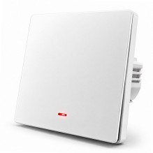 Qoltec 52719 Smart 1-Gang Light Switch , Wi-Fi , Timer , Tuya , Smart life , White