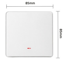 Qoltec 52719 Smart 1-Gang Light Switch , Wi-Fi , Timer , Tuya , Smart life , White