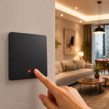Qoltec 52722 Smart 1-Gang Šviesa Switch, Wi-Fi, laikmatis, Tuya, Smart gyvenimas, juoda Qoltec 52722 Smart 1-Gang Šviesa Switch, Wi-Fi, laikmatis, Tuya, Smart gyvenimas, juoda
